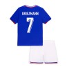 Fotbollskläder Barn Frankrike Griezmann 7 Hemmatröja EM 2024 - Kortärmad